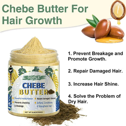 GOIPLE Chebe Produtos para Cabelo: Condicionador Nutritivo e Hidratante Profundo, Óleo, Manteiga ou Pó para Cabelos Suavizantes e Anti-queda