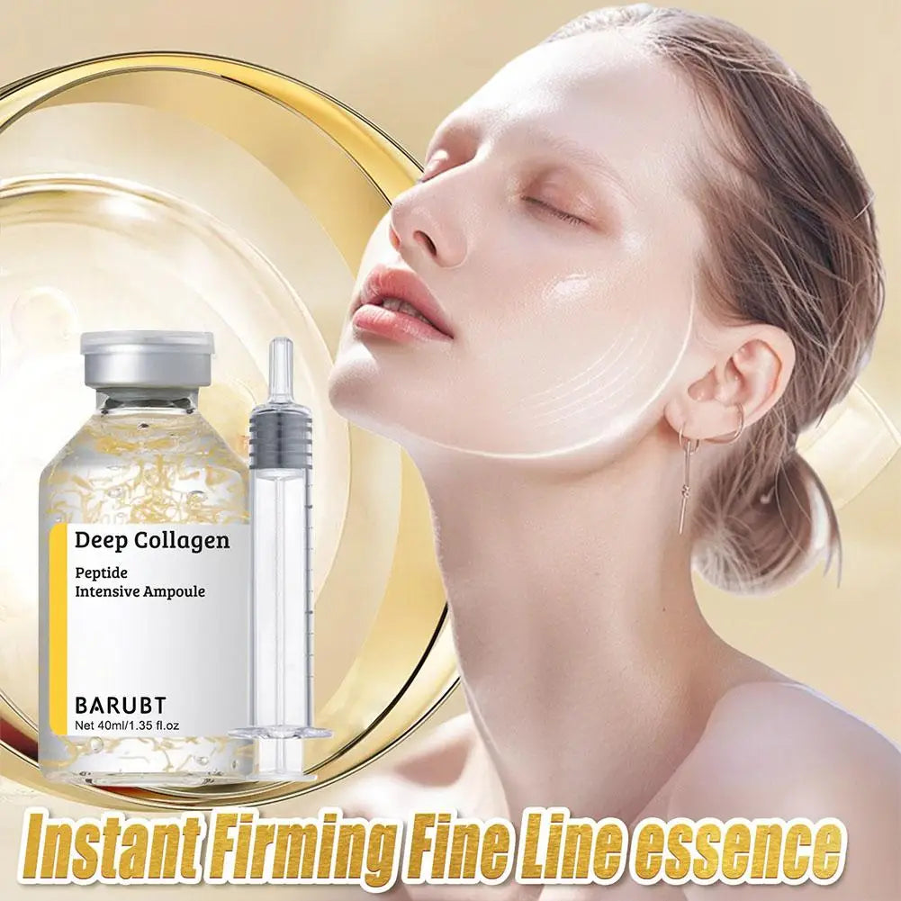 Soro de essência de colágeno de seda coreano, peptídeo profundo, creme facial revitalizante intensivo, anti-rugas, firmador, cuidados com a pele, 40ml