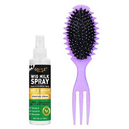 Spray hidratante para perucas de cabelo sintético, 100ml. Previne o frizz. Condicionador sem enxágue para perucas macias e brilhantes