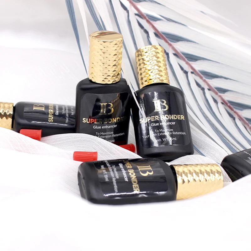 1 garrafa ibeauty super bonder banana primer extensão de cílios falsos secagem rápida longa duração coreia booster suprimentos adesivos fortes 🍌✨