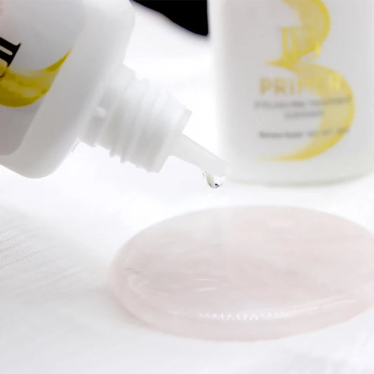 1 garrafa ibeauty super bonder banana primer extensão de cílios falsos secagem rápida longa duração coreia booster suprimentos adesivos fortes 🍌✨