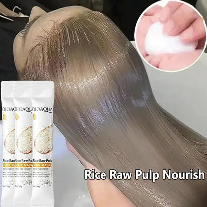 Máscara de cabelo mágica profissional para cuidados com os cabelos lisos em 5 segundos, reparação natural, hidratação, pontas anti-divisão, repara danos, suaviza o frizz ✨