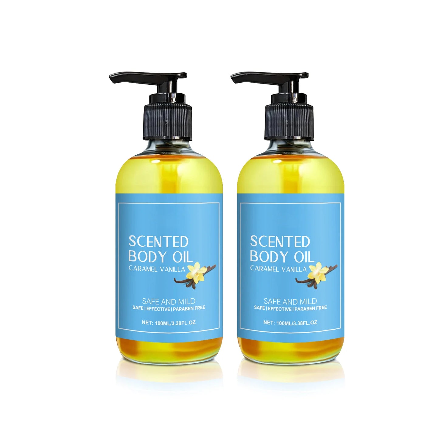 Óleo Corporal Anti-Stress com Baunilha - Hidrata e Alivia Profundamente os Músculos, Fórmula Herbal para Banho e Massagem Relaxantes