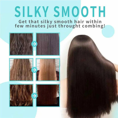 Creme alisador de cabelo com queratina 60ml, tratamento profissional danificado, alisamento mais rápido, cuidados com os cabelos cacheados, creme de correção de proteínas