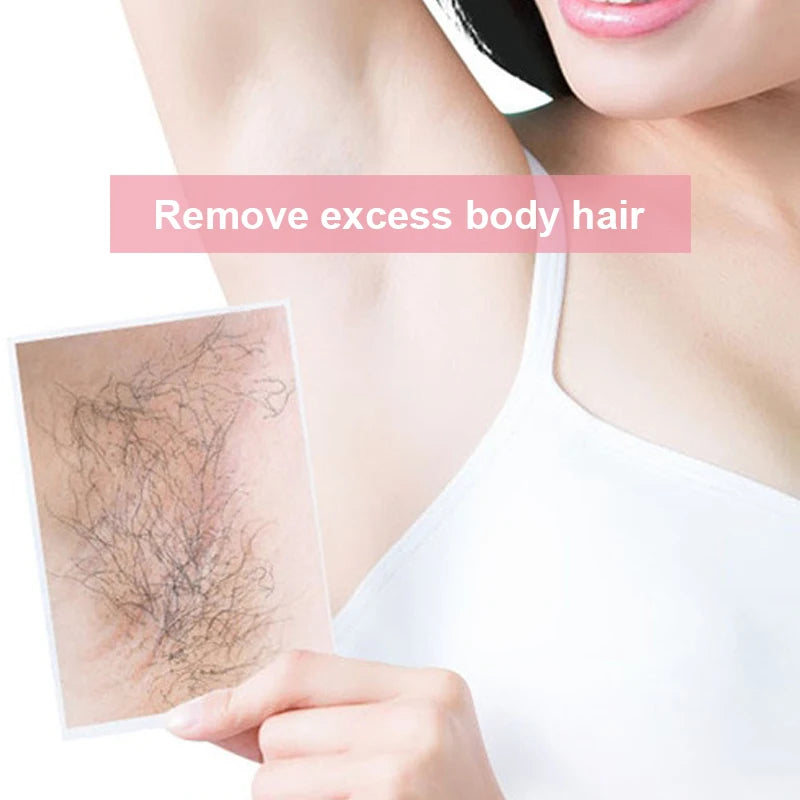 Remoção de pelos depiladores físicos, borracha de cabelo de cristal, seguro, fácil limpeza, reutilizável, corpo suave, ferramentas de depilação de beleza✨