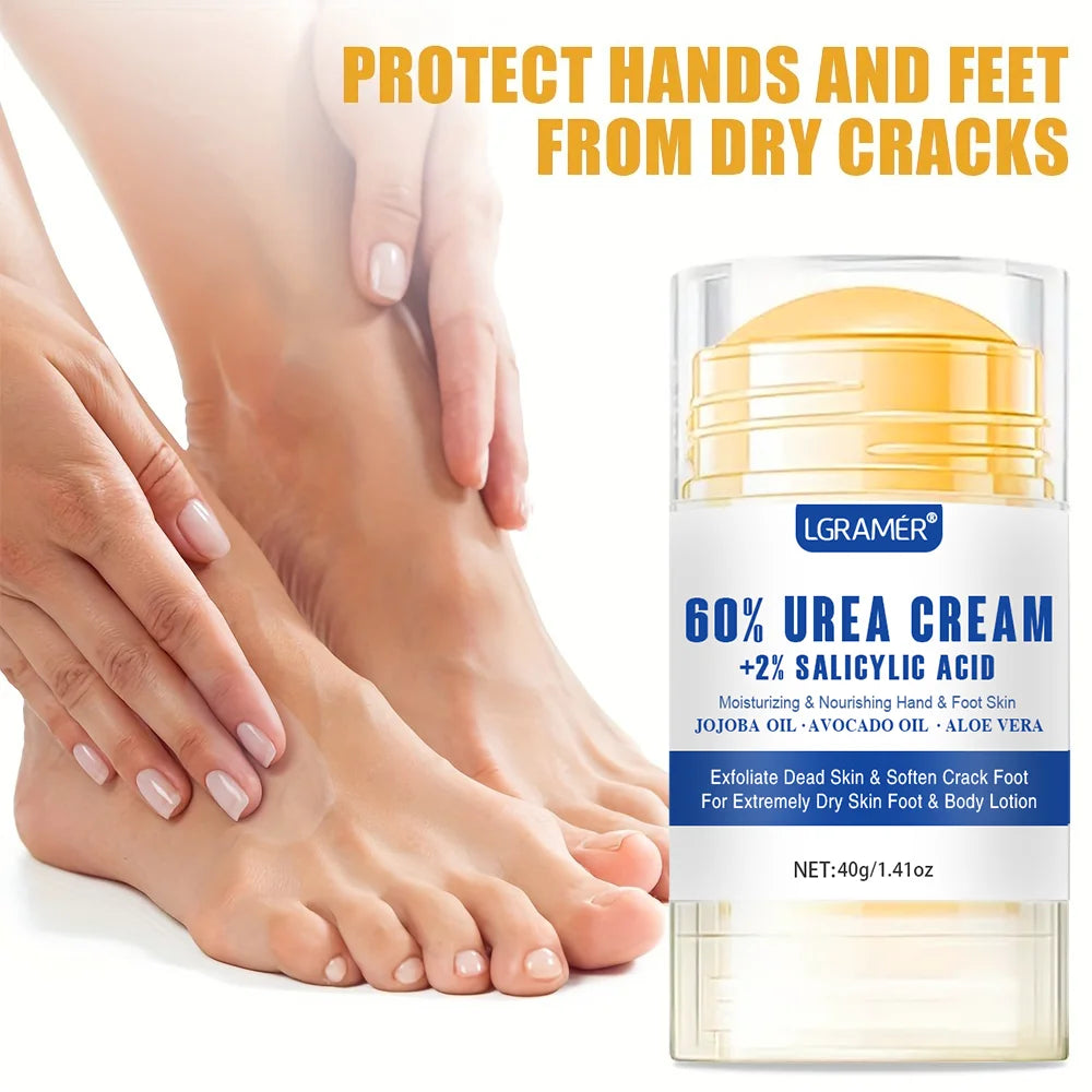 LGRAMER Creme para pés com ureia repara a pele seca Hidrata profundamente e nutre a pele Fortalece a pele aumenta sua resistência