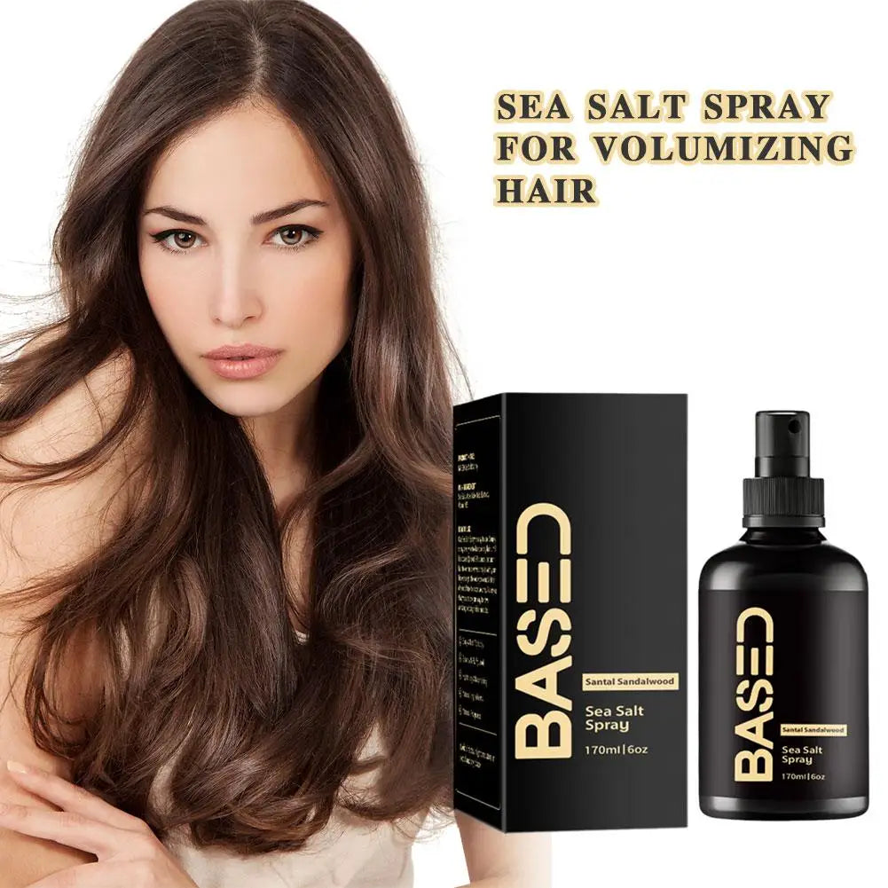 BASED Sea Salt Spray – Spray Capilar de Sal Marinho para Volume e Textura 170 ml.