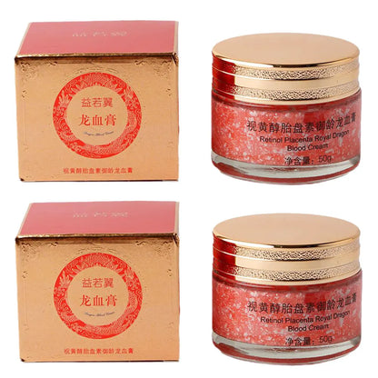 Creme facial ultra-hidratante com retinol, placenta e sangue de dragão real. Sérum firmador e suavizante para rejuvenescimento da pele