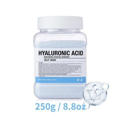 Rosa/ácido hialurônico/geléia de colágeno máscara facial em pó-hidratante, melhorando e hidratando cuidados com a pele facial-gel natural peel off