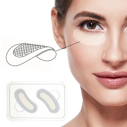 Máscara de remendos para os olhos com microagulhas de ácido hialurônico para antienvelhecimento e olheiras hidratantes sob almofadas de gel para os olhos cuidados com a pele ✨🩶