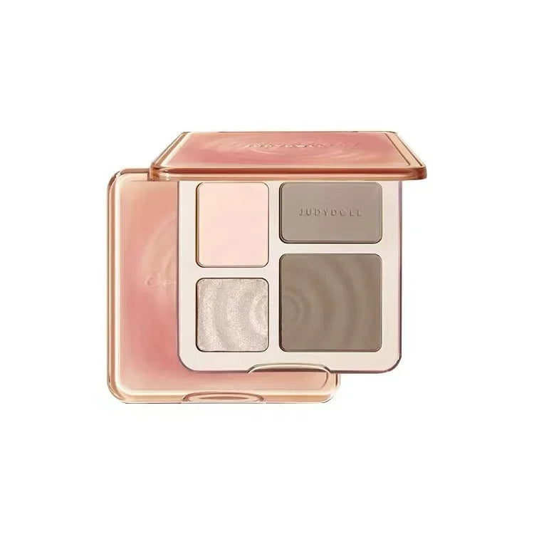 Judydoll destaque paleta de contorno facial fosco iluminar sombra tridimensional brilho duradouro brilho em pó cosméticos ✨✨