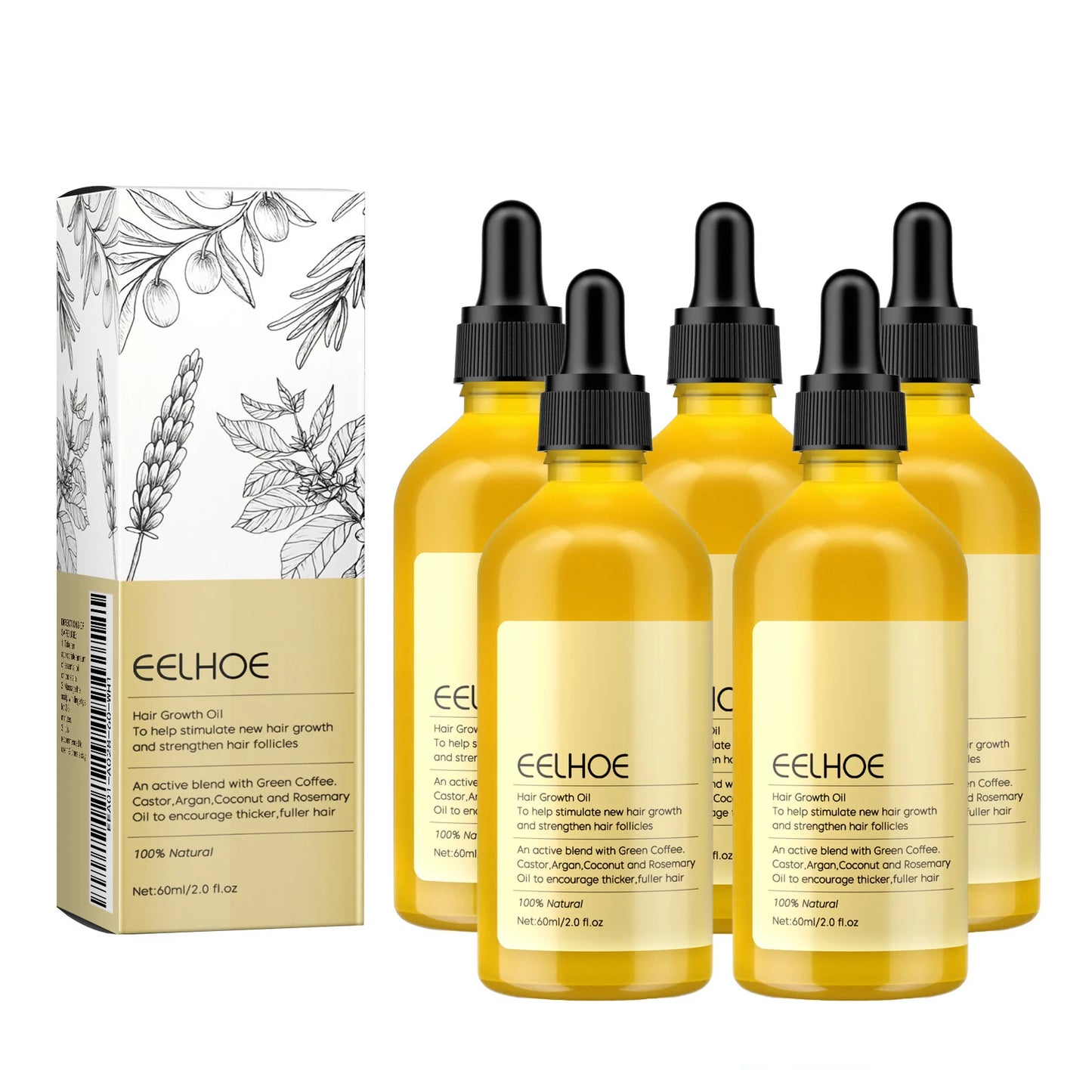 Óleo essencial de alecrim denso para cabelo, 60ml, lavanda vegana, repara danos aos cabelos, evita perda de cabelo, cabelos lisos, nutre óleo de cuidados com os cabelos ✨👑