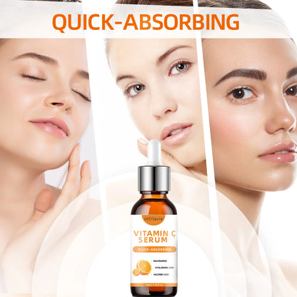 Soro de vitamina C com ácido hialurônico – absorção rápida, hidratação profunda, não gorduroso, nutrição 24 horas para pele com brilho instantâneo
✨🧡