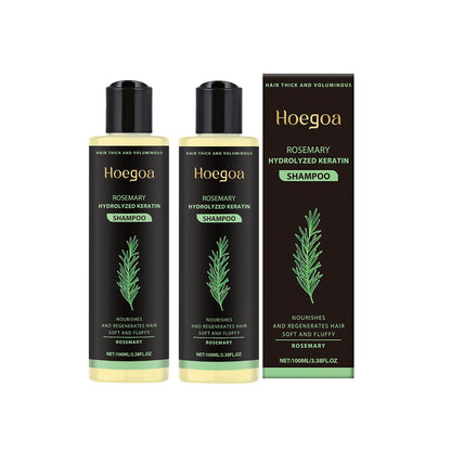 Hoegoa Rosemary Hair Shampoo Volumizing e Thickening Fortalecimento e controle de óleo Nutre e repara óleo de cabelo adiciona volume✨