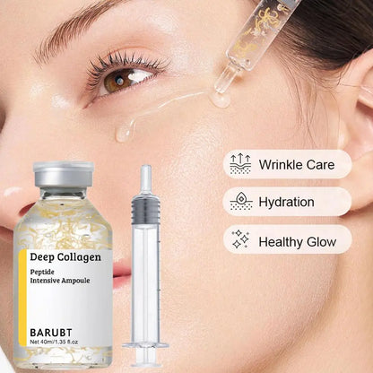 Soro de essência de colágeno de seda coreano, peptídeo profundo, creme facial revitalizante intensivo, anti-rugas, firmador, cuidados com a pele, 40ml