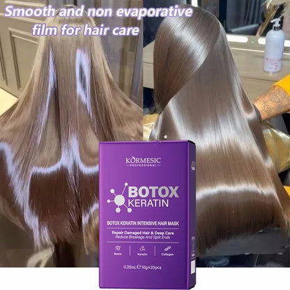 Máscara de cabelo de queratina mágica 5 segundos reparação de danos crespos macio suave cabelo brilhante hidratação profunda tratamento de cabelo reparação máscara de cuidados com o cabelo 👩🏻‍🦱✨