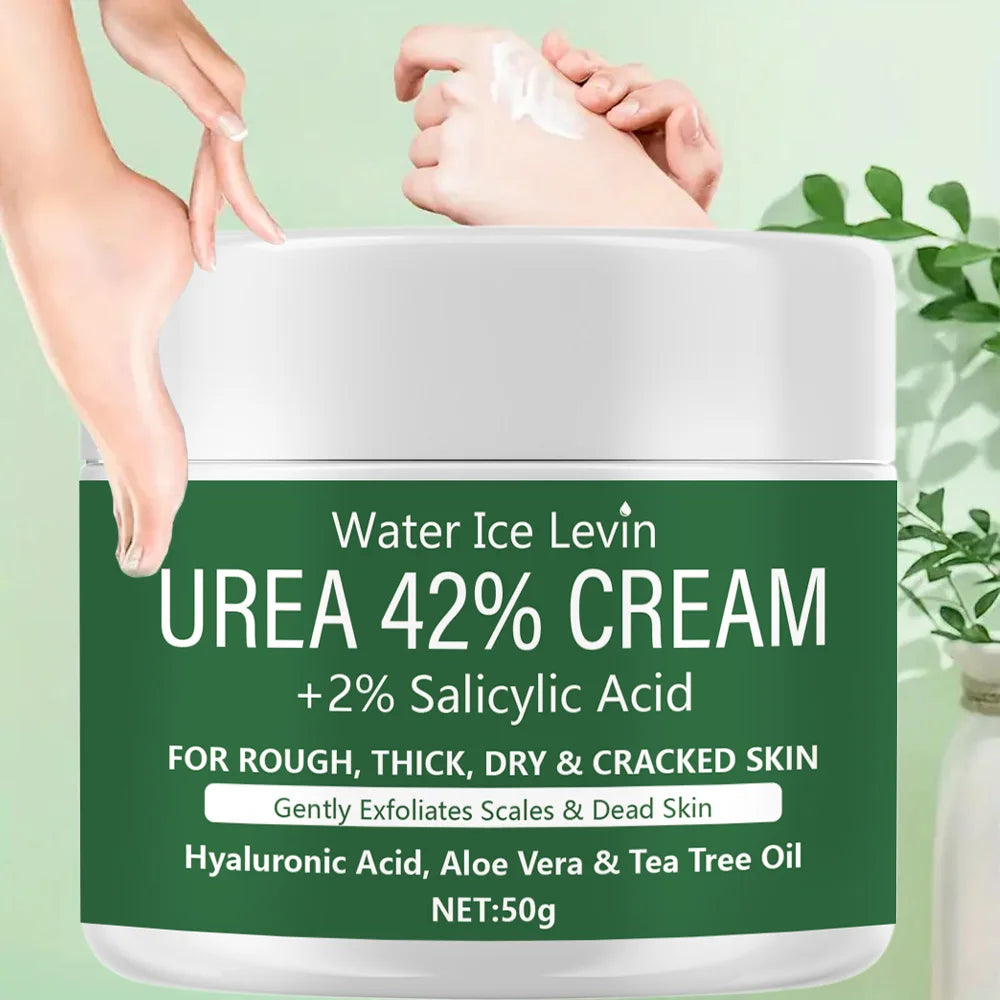 Novo creme de uréia 42% + ácido salicílico 2% hidratante para pés e mãos, hidratante profundo e hidratante nutritivo✨💚