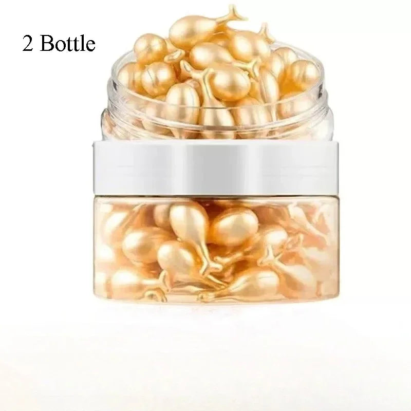 Cápsulas de colágeno para cuidados faciais, 50 peças, soro local, acne, removedor de rugas, endurecimento, clareamento, ácido hialurônico, essência, cuidados com a pele, novo estilo✨👑
