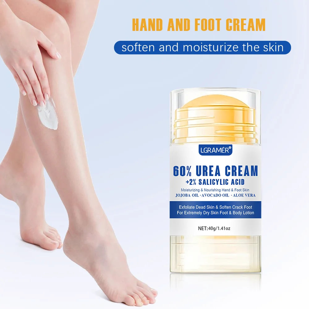LGRAMER Creme para pés com ureia repara a pele seca Hidrata profundamente e nutre a pele Fortalece a pele aumenta sua resistência