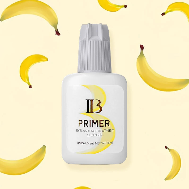 1 garrafa ibeauty super bonder banana primer extensão de cílios falsos secagem rápida longa duração coreia booster suprimentos adesivos fortes 🍌✨