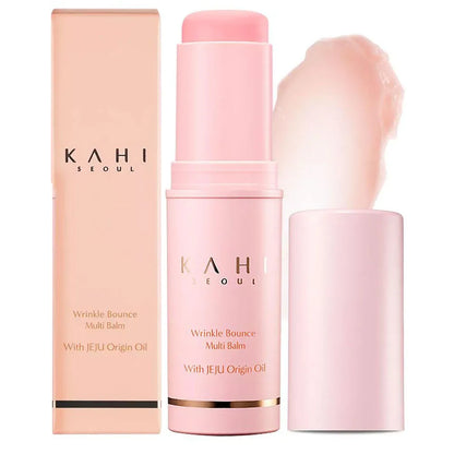 Bálsamo Multiuso Hidratante Facial Wrinkle Bounce para Uso Diário em Bastão, Hidratante Facial, Creme Hidratante para Lábios, Olhos e Pescoço