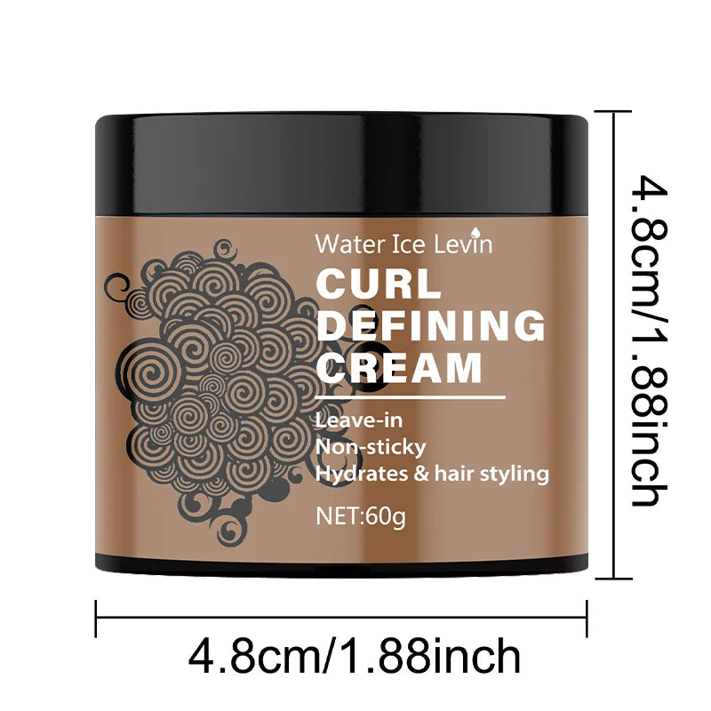 Creme definidor de cachos, nutritivo, anti-frizz, suaviza os cachos, realça os cachos, hidrata e dá brilho - produto modelador sem cor e sem sulfato ✨