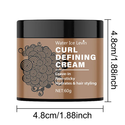 Creme definidor de cachos, nutritivo, anti-frizz, suaviza os cachos, realça os cachos, hidrata e dá brilho - produto modelador sem cor e sem sulfato ✨