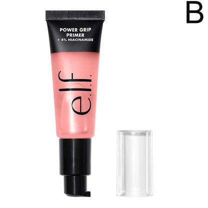 Primer em gel Power Grip com ácido hialurônico e 4% de niacinamida, iluminador, hidratante de longa duração, maquiagem hidratante.