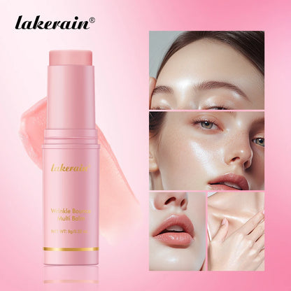 Bastão hidratante rosa coreano, extrato de hidratação profunda, pele facial, multifuncional, bálsamo rosa, cuidados com a pele, produtos de base de maquiagem 💖✨
