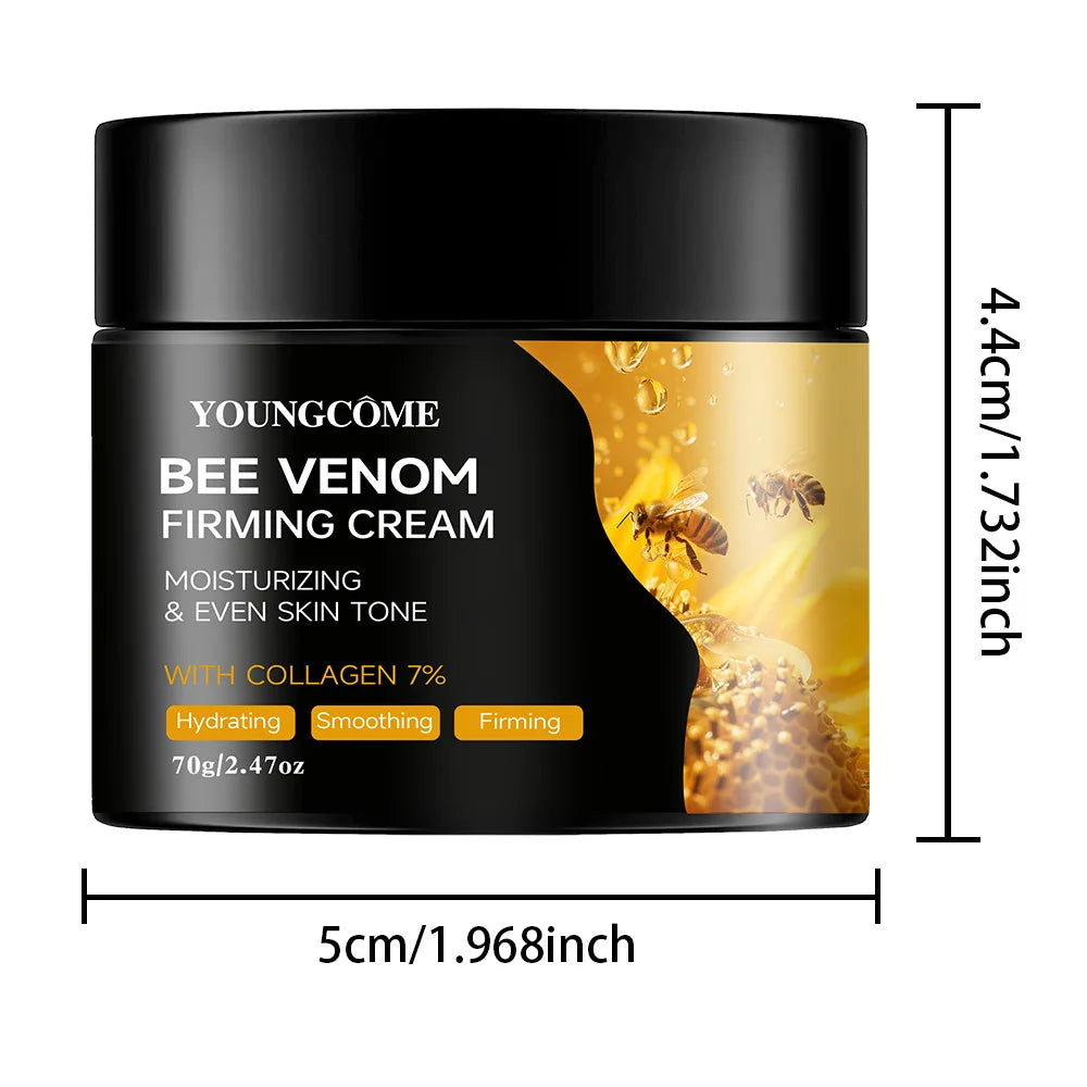 Premium abelha venom creme rosto pescoço colágeno impulso endurecimento da pele levantamento hidratante hidratante natural não gorduroso cuidados suaves✨🍯