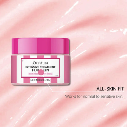 Creme hidratante corporal OCEAURA, repara danos, firma a pele, fragrância duradoura, não oleoso, refresca, aumenta a elasticidade. Creme para massagem corporal