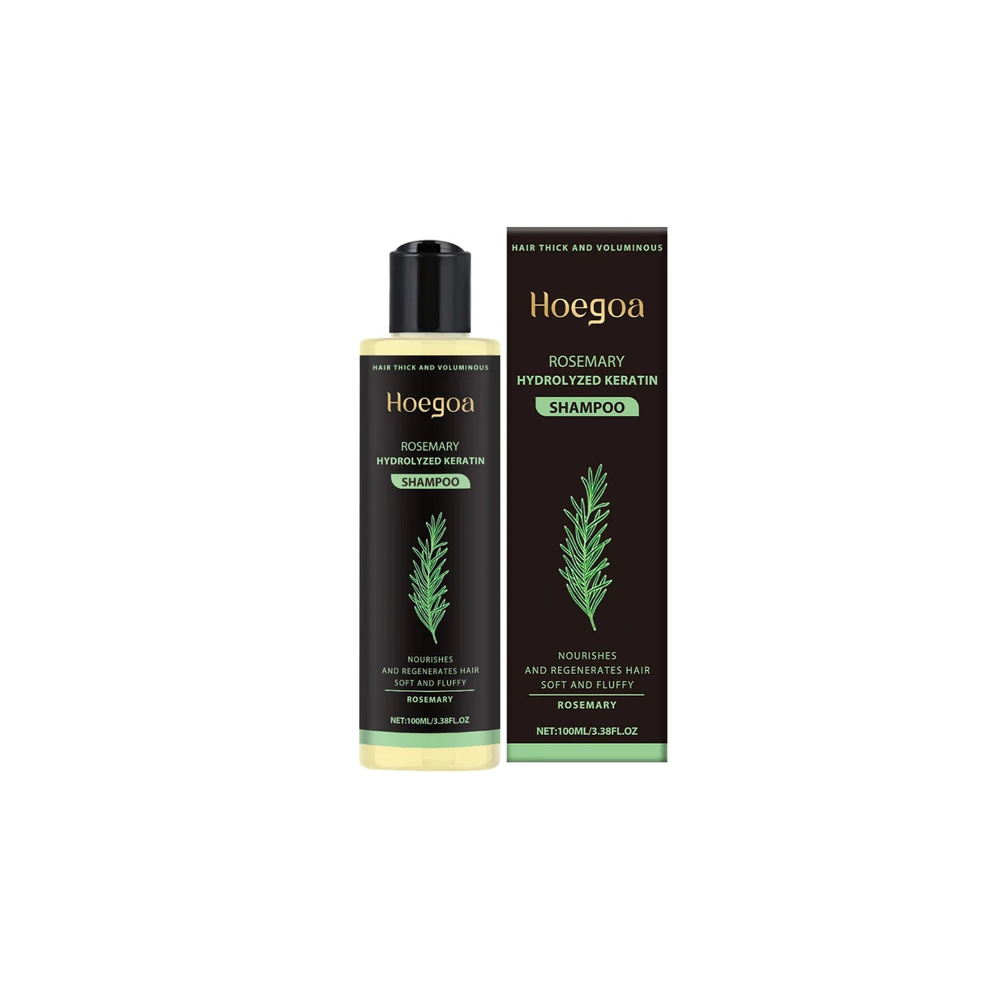 Shampoo de alecrim para crescimento capilar, limpeza profunda do couro cabeludo, anticaspa, controle de óleo, fortalecimento da raiz, nutrição capilar, shampoo para volume ✨🌿