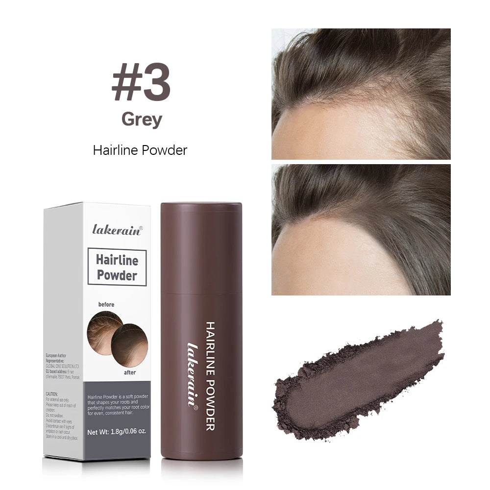 Linha fina sombra em pó cabelo à prova dwaterproof água raiz cobrir natural preto marrom sobrancelha contorno vara reparação preencher ferramenta de cabelo✨