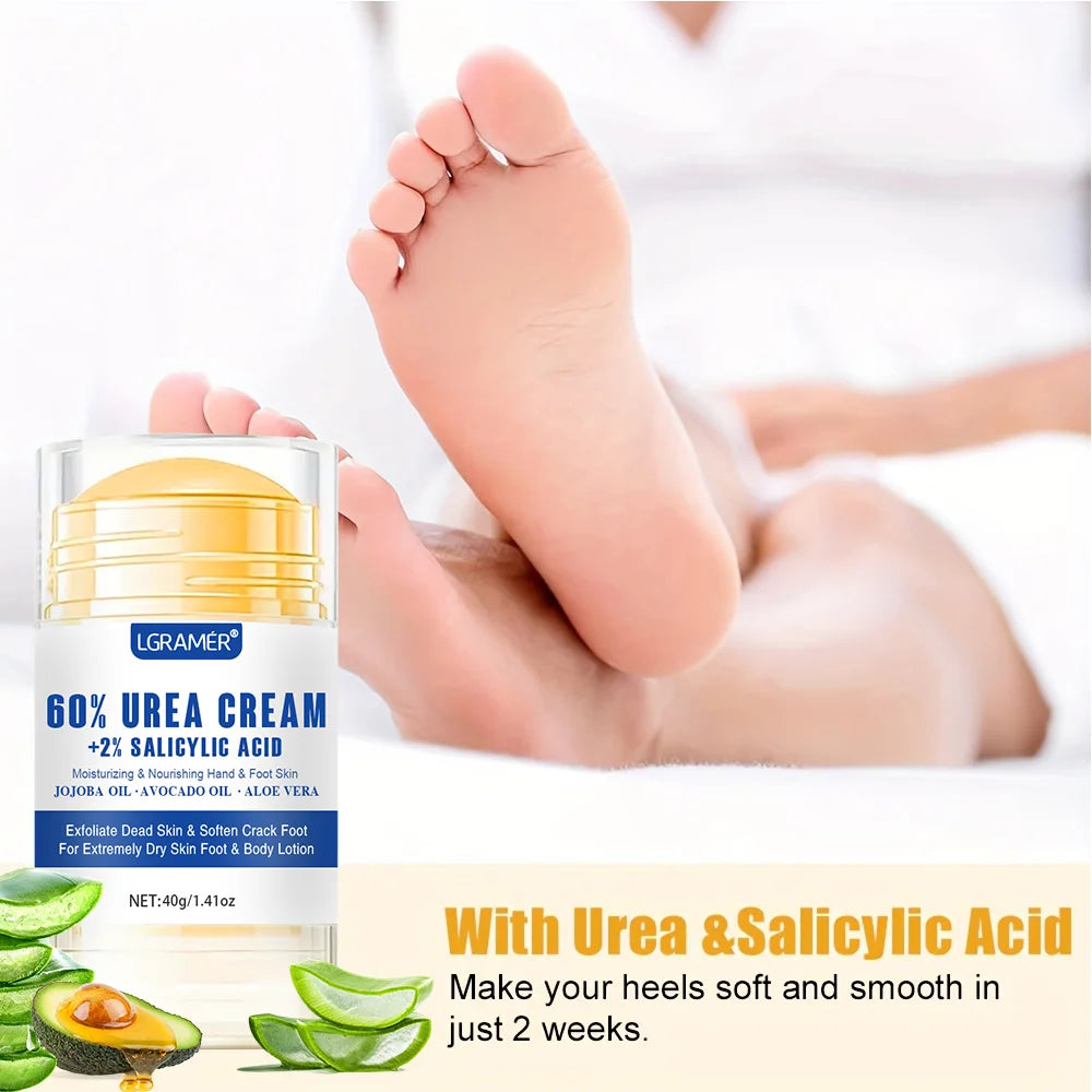 LGRAMER Creme para pés com ureia repara a pele seca Hidrata profundamente e nutre a pele Fortalece a pele aumenta sua resistência