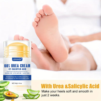 LGRAMER Creme para pés com ureia repara a pele seca Hidrata profundamente e nutre a pele Fortalece a pele aumenta sua resistência