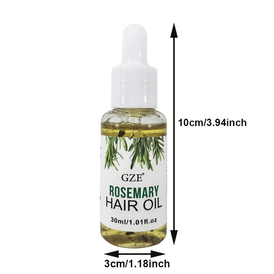 Kit com 2 Óleos Capilares de Alecrim GZE para o Couro Cabeludo, Fortalece Todos os Tipos e Texturas de Cabelo | Lisos, Ondulados e Quimicamente Tratados