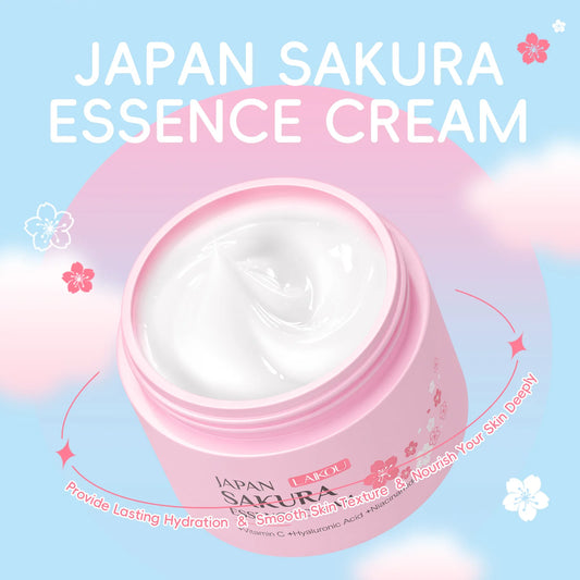 Creme hidratante LAIKOU Sakura, clareador, nutritivo, controle de oleosidade, hidratação e reparação, hidratação profunda, suave.