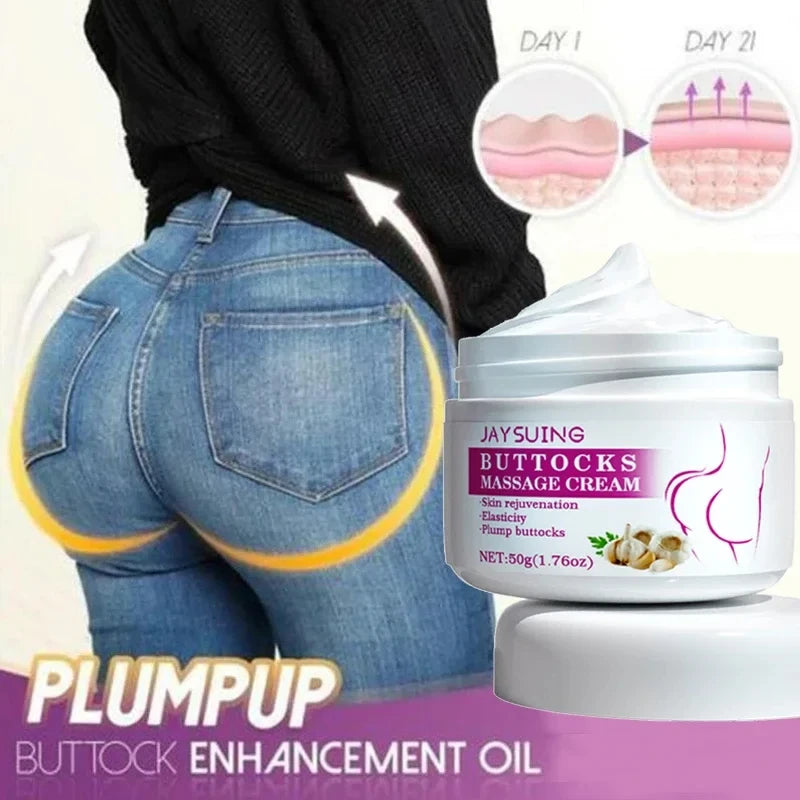 Creme para Aumento dos Glúteos, Óleo Essencial Firmador para Levantar e Levantar os Glúteos, Aumenta o Bumbum, Modela e Firma o Corpo, Cuidados Sensuais para Mulheres