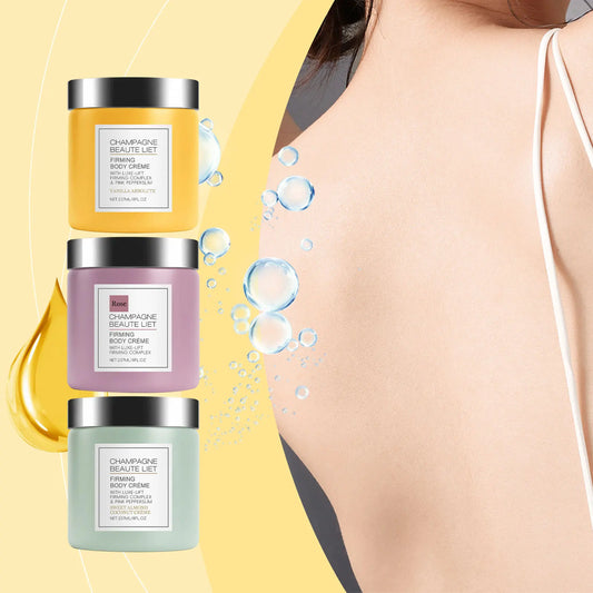 Creme corporal firmador champanhe com pepperslim, creme anti-rugas para apertar a pele, loção corporal hidratante diária para homens e mulheres✨