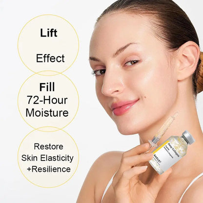 Soro de essência de colágeno de seda coreano, peptídeo profundo, creme facial revitalizante intensivo, anti-rugas, firmador, cuidados com a pele, 40ml