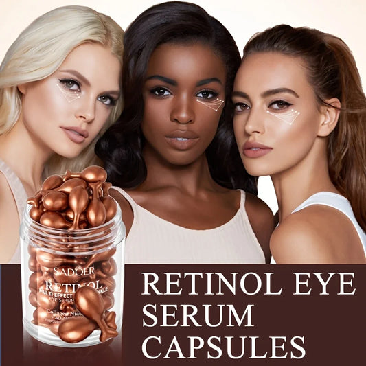 Sadoer Retinol Sérum de Olhos com Retinol em Cápsulas – Hidratação e Firmeza.