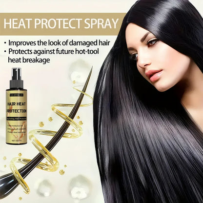 Spray de proteção térmica para os cabelos, proteção de longa duração até 450 graus, hidrata profundamente os cabelos, tornando-os macios e macios✨
