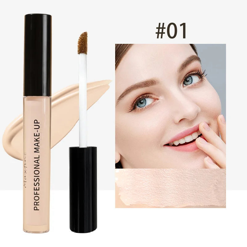 Corretivo líquido fosco de alta cobertura à prova d'água controle de óleo hidratante corretivo de longa duração maquiagem facial profissional✨