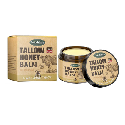 Sebo de carne batida e bálsamo de mel, hidratante facial para pele, absorção rápida, grama alimentada com grama, creme facial orgânico acabado, loção corporal ✨