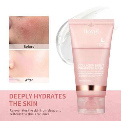 Conjunto de máscara facial de colágeno durante a noite, máscara facial coreana de colágeno, máscara de embrulho noturno, hidrata profundamente a máscara de cuidados noturnos ✨