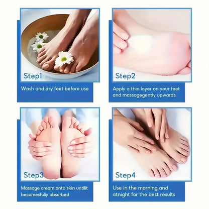 Creme de pés SUYARUN com 60% de ureia para calcanhares gretados e pele seca - Tratamento hidratante intensivo, removedor de calosidades, cuidado para os pés diabéticos.