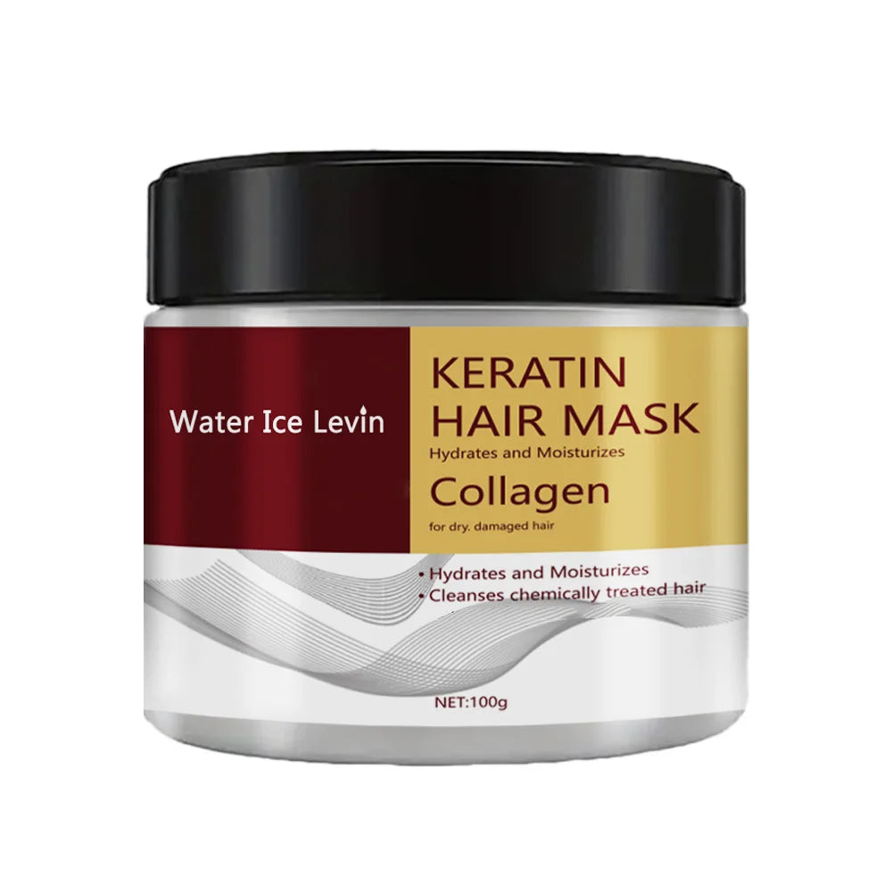 Máscara Capilar de Colagénio e Queratina com Hidratante e Condicionador para Controlo da Oleosidade, Suavidade, Suavidade, Reparação do Cabelo Danificado e Revitaliza o Fio.