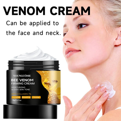 Premium abelha venom creme rosto pescoço colágeno impulso endurecimento da pele levantamento hidratante hidratante natural não gorduroso cuidados suaves✨🍯