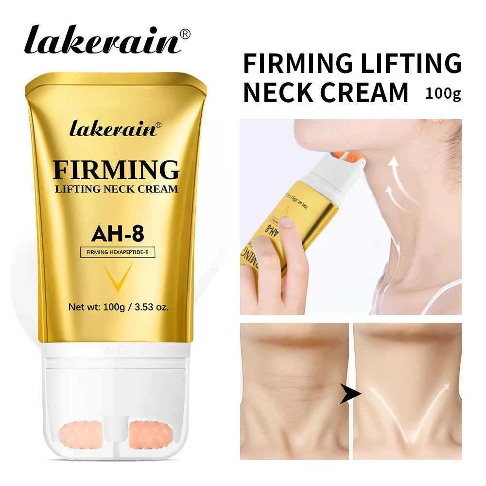 Creme Firmador para Pescoço AH-8, Loção Hidratante para Pele com Textura Enrugada, Cosmético Confortável para Cuidados com a Pele, Produto para Mulheres
