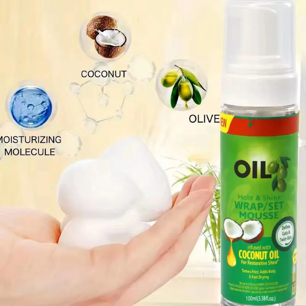 Mousse de Azeite ORS – Fixação, Brilho e Definição Capilar.